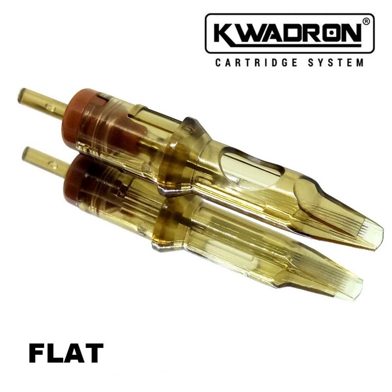 Cartridges KWADRON flat long taper by 20 for tattooing