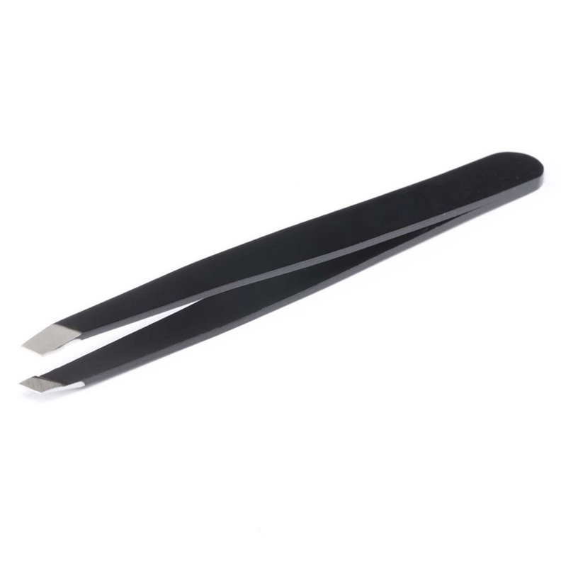Pinzette in acciaio inox nero - Punta smussata Pinzette in acciaio inox nero - Punta smussata