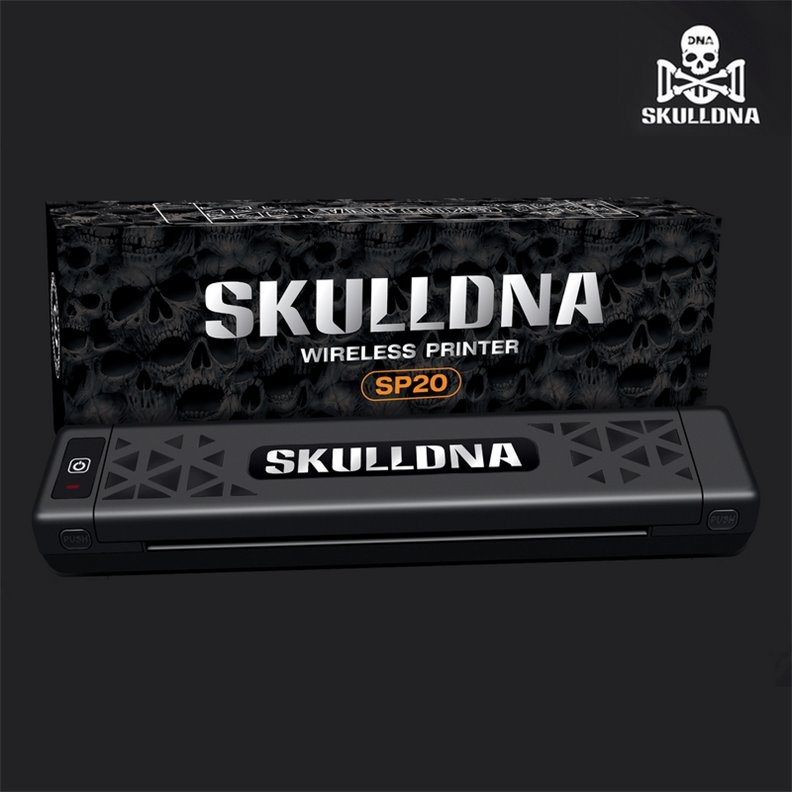 Macchina per tatuaggi SKULLDNA Bluetooth Nero con batteria Macchina per tatuaggi SKULLDNA Bluetooth Nero con batteria