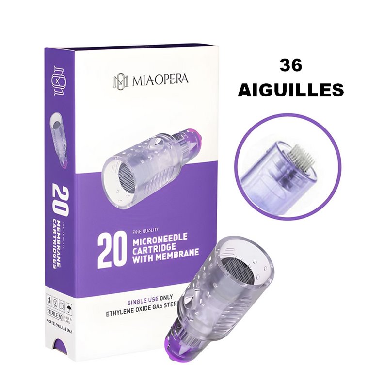 Aghi per microneedling MiaOpera - 36 aghi da 0,25 mm - confezione da 20 pezzi Aghi per microneedling MiaOpera - 36 aghi da 0,25 mm - confezione da 20 pezzi