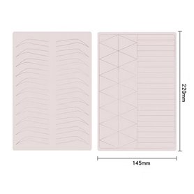 Eyebrow training skin - 22x14.5x h.0,15cm