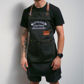 Apron DEVILISH TATTOO worn