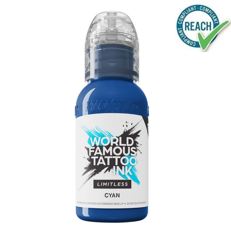Encre WORLD FAMOUS Limitless Cyan 30ML Encre WORLD FAMOUS Limitless Cyan 30ML