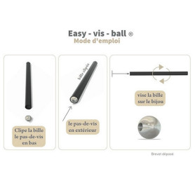 EASY VIS BALL Black sterile