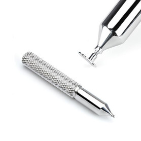 Applicateur pour bijou dermal en acier inoxydable