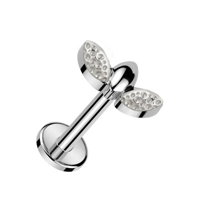 Piercing Labret Marquise Alvéolé en Titane Piercing Labret Marquise Alvéolé en Titane
