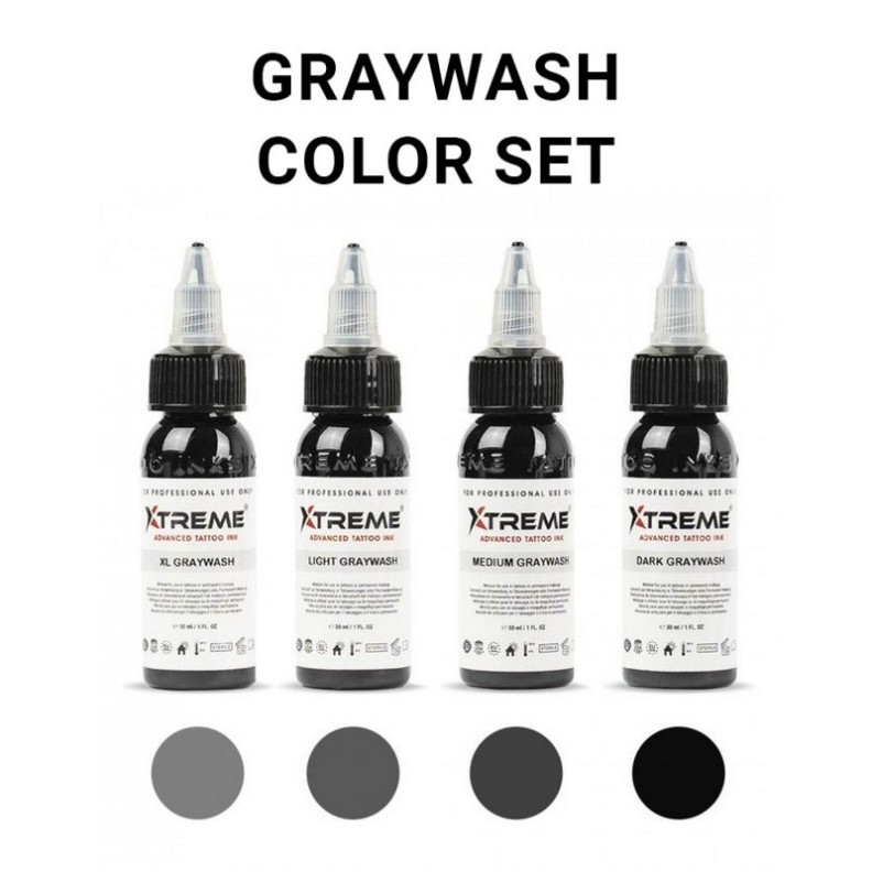Kit encres Xtreme Ink GrayWash Color Set 30ML Kit encres Xtreme Ink GrayWash Color Set 30ML