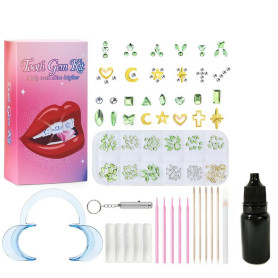 Kit Strass Dentaire - Green / Gold