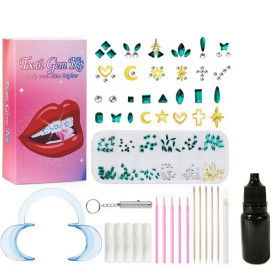 Kit Strass Dentaire - Emerald / Gold