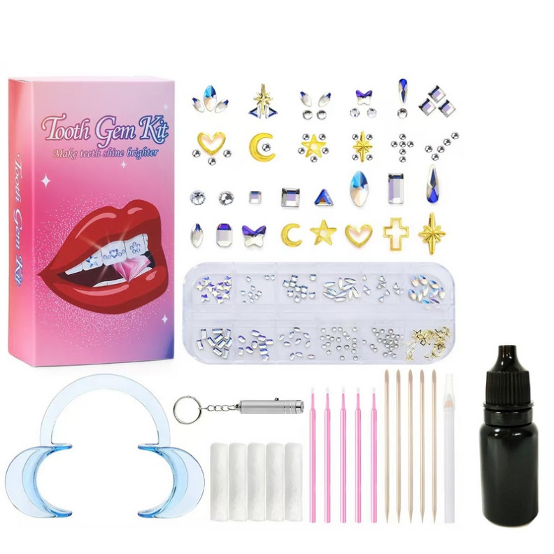 Kit Strass Dentaire - Purple / Gold