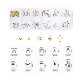 Lot de Strass Dentaire - Fantaisie Cristal / Gold