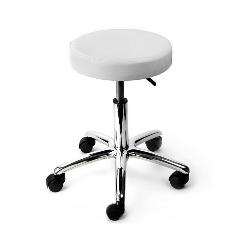 Tabouret blanc pour tatoueur