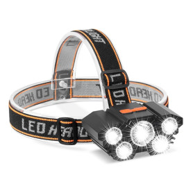 Lampe Frontale Pro 5 LED Rechargeable