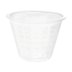 Gobelet transparent gradué 30ml