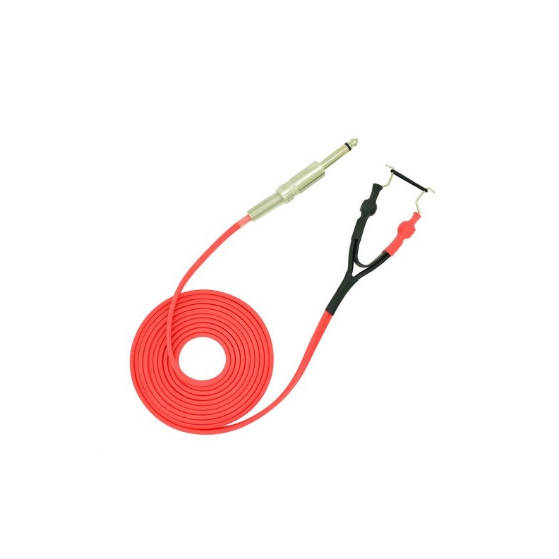 Clip Cord Premium 2,50 metri rosso per macchinette per tatuaggi Clip Cord Premium 2,50 metri rosso per macchinette per tatuaggi