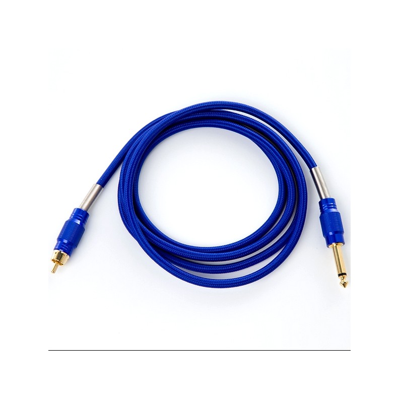 clip cord RCA premium blu per macchina tattoo gun clip cord RCA premium blu per macchina tattoo gun