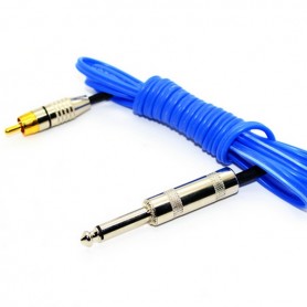 clip cord RCA standard 1.80m blue for tattoo machines