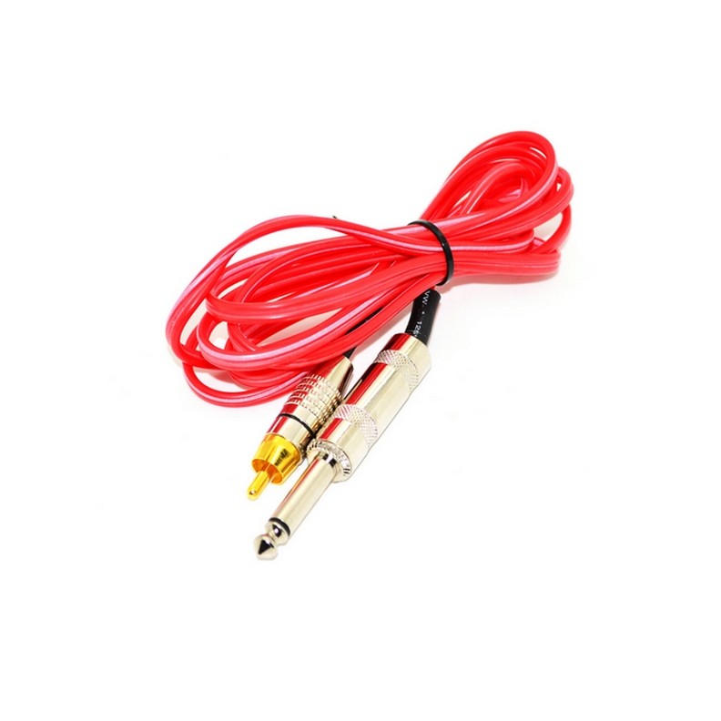 clip cord RCA standard 1.80m red for tattoo gun machine clip cord RCA standard 1.80m red for tattoo gun machine
