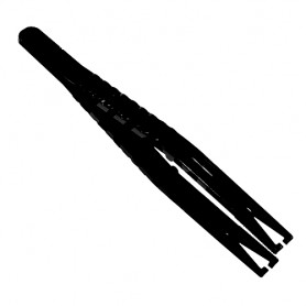 Black triangular snap clips, 100 pcs