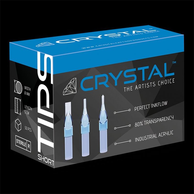 Short nozzles CRYSTAL per 50