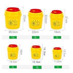 Bin for tattoo needles and nozzles