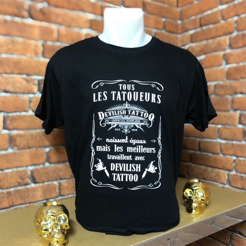 T-shirt Devilish Tattoo da uomo - Taglie da M a XL T-shirt Devilish Tattoo da uomo - Taglie da M a XL
