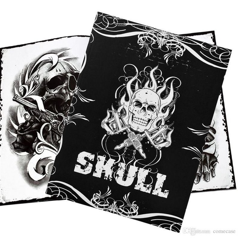 Skull tattoo book - 76 pages - A4 format