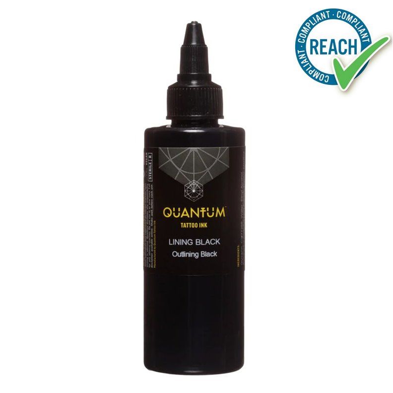 QUANTUM Ink Lining Inchiostro nero per tatuaggi 120ml QUANTUM Ink Lining Inchiostro nero per tatuaggi 120ml