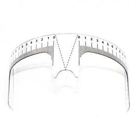 Plastic PMU Eyebrow Ruler