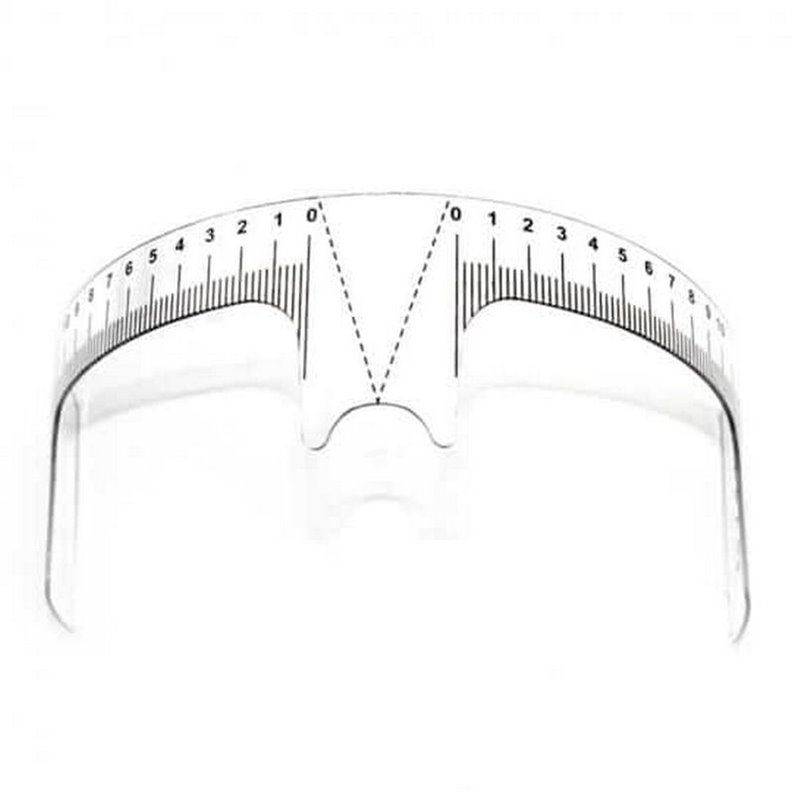 Plastic PMU Eyebrow Ruler