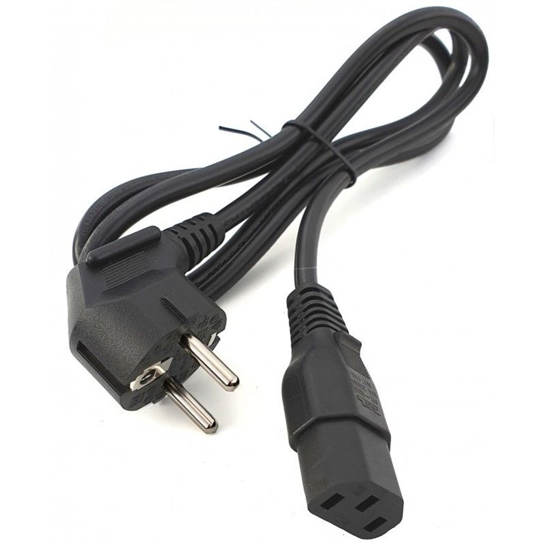 Cavo di alimentazione nero a 3 pin Cavo di alimentazione nero a 3 pin