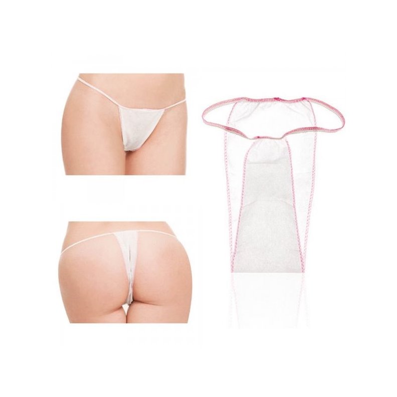 Tanga monouso bianco da donna - Polisacco 100 unità Xanitalia Tanga monouso bianco da donna - Polisacco 100 unità Xanitalia
