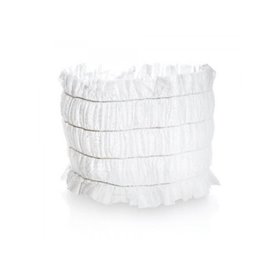 Disposable white hairband - 100 units Xanitalia
