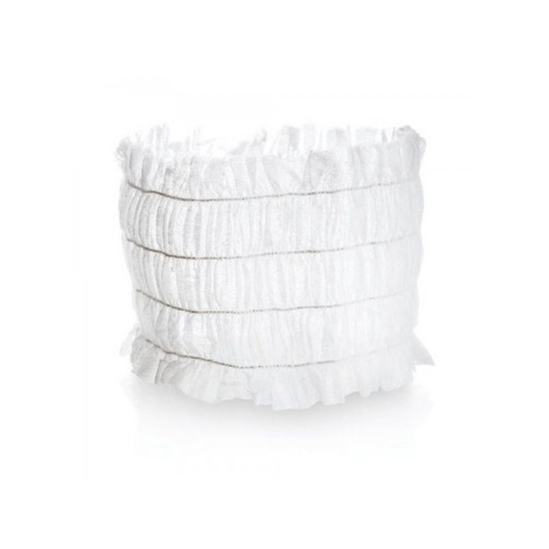 Disposable white hairband - 100 units Xanitalia