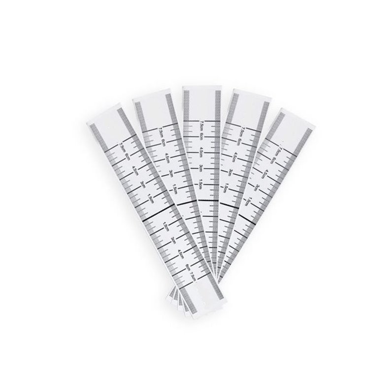 Disposable adhesive eyebrow ruler 50 units - Type 1