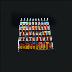 Tattoo Ink Display - Transparent - 50 Inks