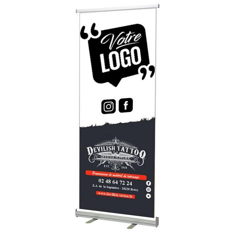 DEVILISH TATTOO Roll Up personalizzato 85x205cm DEVILISH TATTOO Roll Up personalizzato 85x205cm