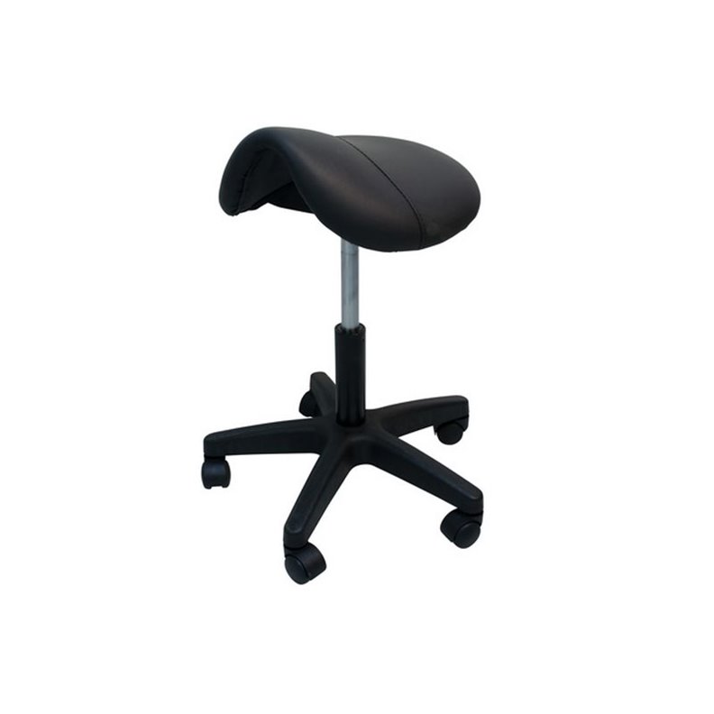 Black horse saddle stool for tattoo artists Black horse saddle stool for tattoo artists