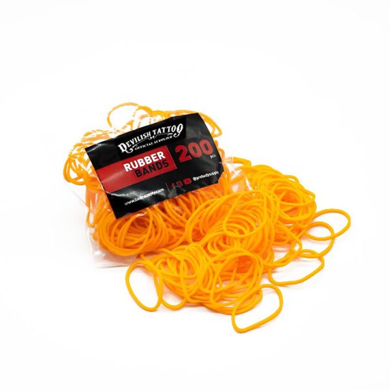 Elastico per 200, da Ø2cm a 15cm - Arancione Elastico per 200, da Ø2cm a 15cm - Arancione
