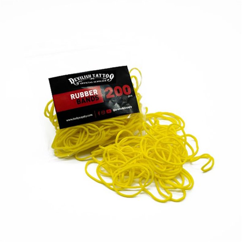 Elastico per 200, da Ø2cm a 15cm - Giallo Elastico per 200, da Ø2cm a 15cm - Giallo