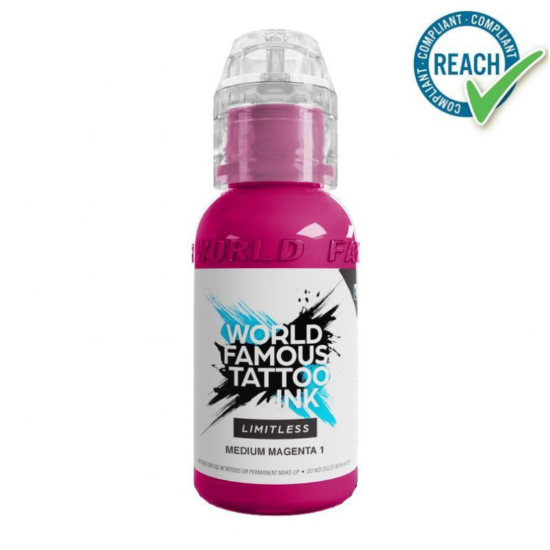 WORLD FAMOUS Inchiostro Limitless Magenta medio 1 WORLD FAMOUS Inchiostro Limitless Magenta medio 1
