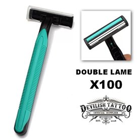 Double-blade disposable razors
