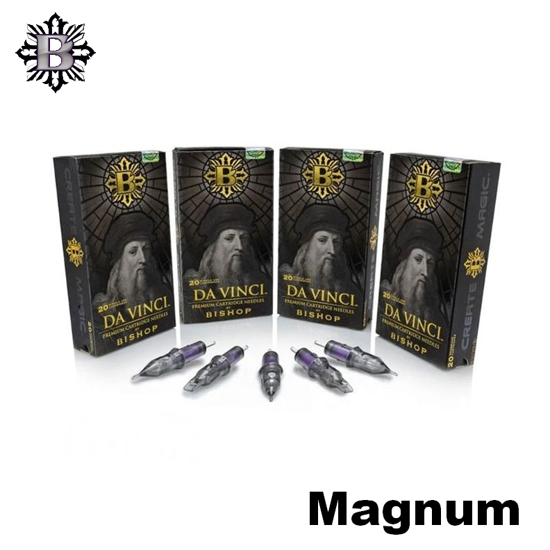 Scatole di cartucce Bishop DA VINCI V2 Magnum, 20 per scatola Scatole di cartucce Bishop DA VINCI V2 Magnum, 20 per scatola