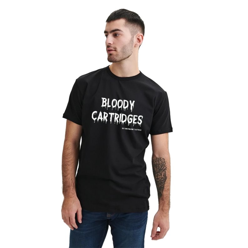Bloody Cartridges T-shirt by Devilish Tattoo
