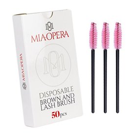 Eyebrow and eyelash brushes - MiaOpera 50 pack