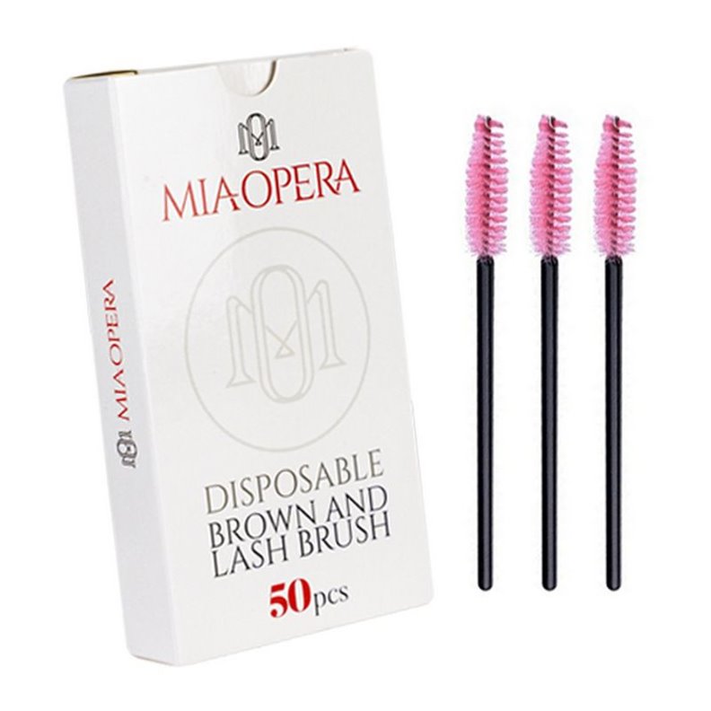 Eyebrow and eyelash brushes - MiaOpera 50 pack
