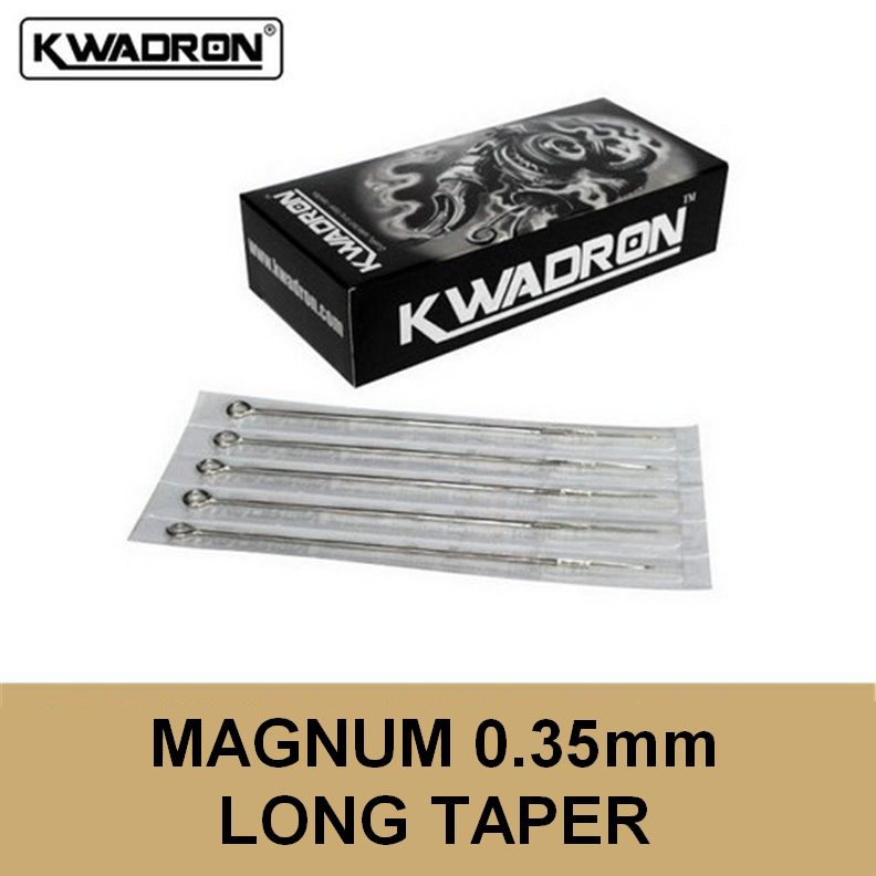 KWADRON Aghi Magnum 0,35 mm a conicità lunga - Set di 50 aghi KWADRON Aghi Magnum 0,35 mm a conicità lunga - Set di 50 aghi