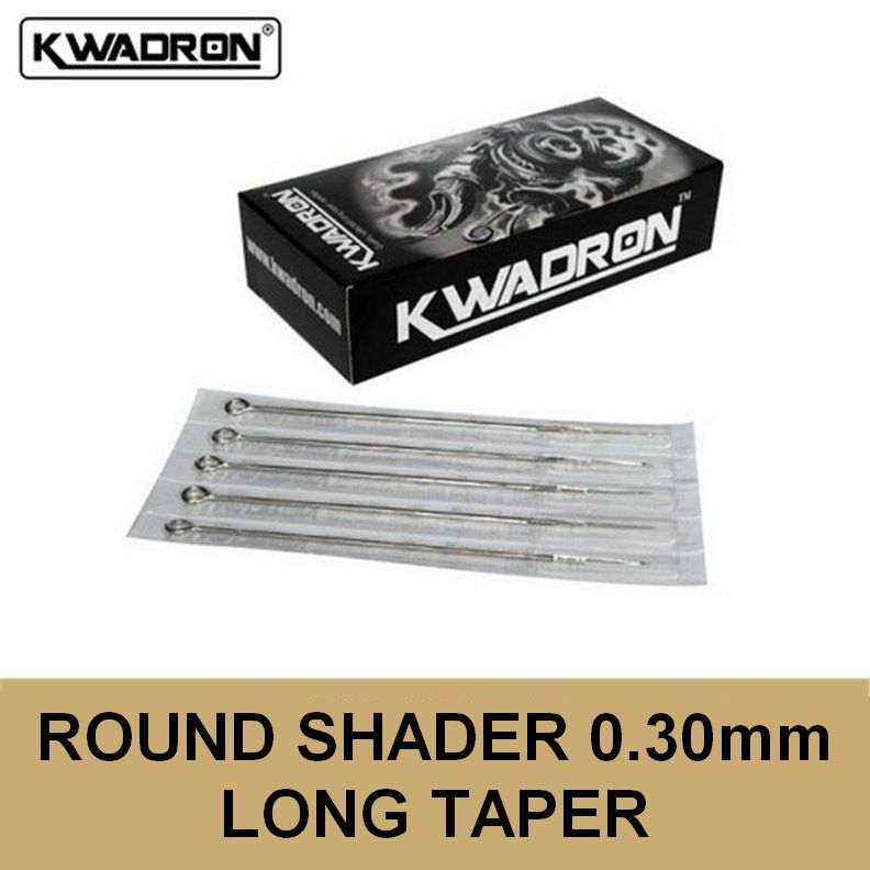 KWADRON Aghi rotondi conici lunghi 0,30 mm - Per 50 KWADRON Aghi rotondi conici lunghi 0,30 mm - Per 50