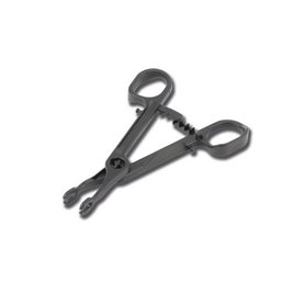 Sterile disposable Oval piercing forceps with slot