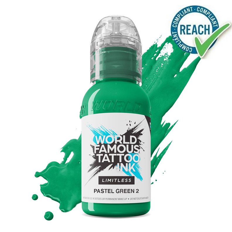 WORLD FAMOUS Inchiostro Limitless Verde pastello 2 - 30ML WORLD FAMOUS Inchiostro Limitless Verde pastello 2 - 30ML